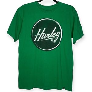 Hurley M Classic Fit Logo Graphic Tee Green St. Patrick’s Day